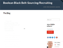 Tablet Screenshot of booleanblackbelt.com
